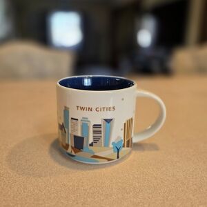Starbucks Twin Cities Mug with Blue Interior